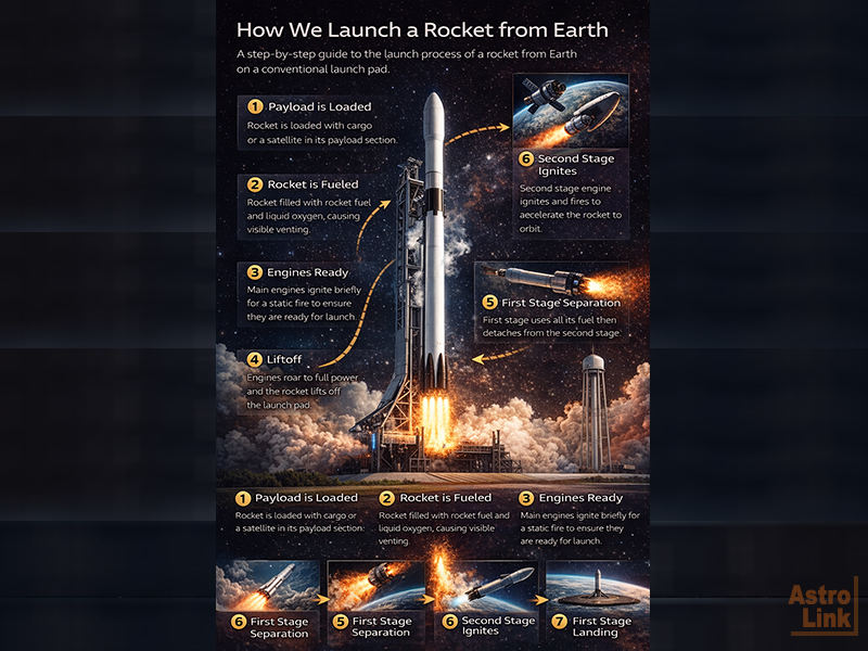 How we launch a rocket from earth